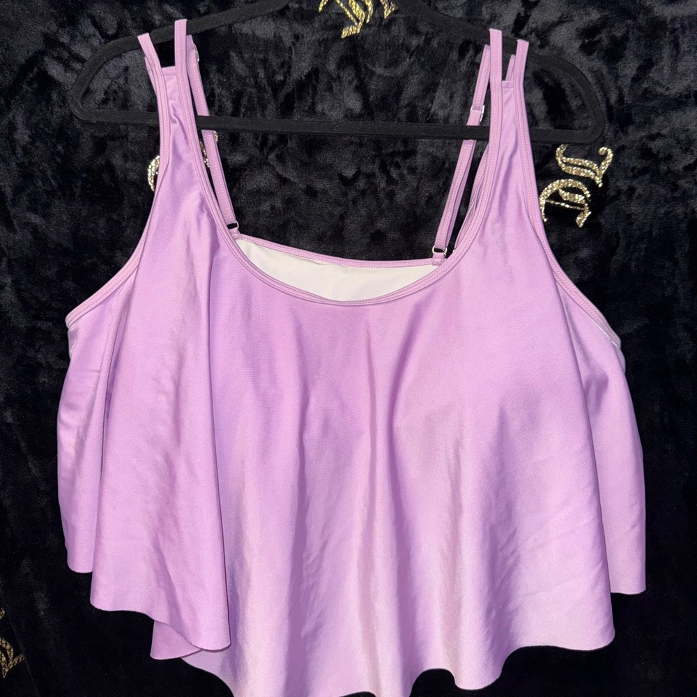 SHEIN Pastel Purple Swim Camisole
